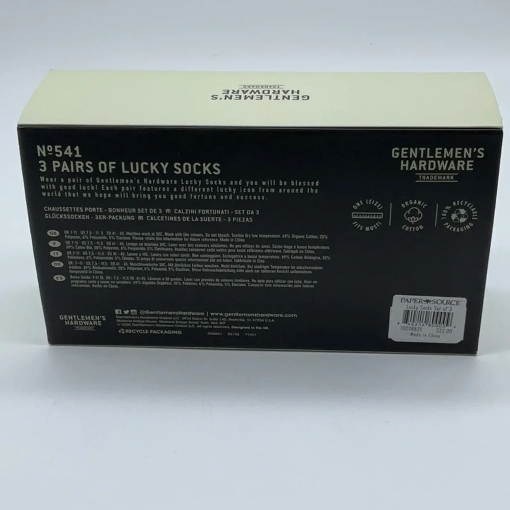 Lucky Socks 3 pairs of multi-patterned socks